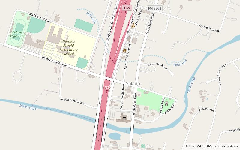 Salado United Methodist Church location map