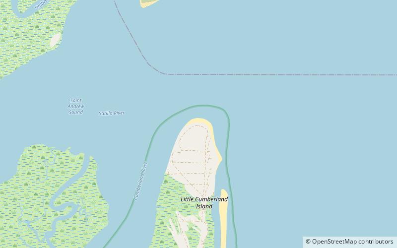 Phare de Little Cumberland Island location map