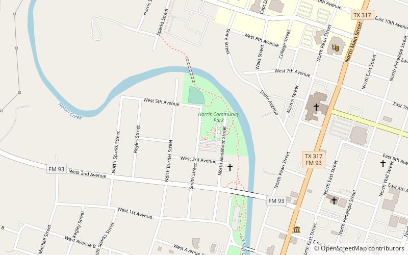 Harris Community Center location map