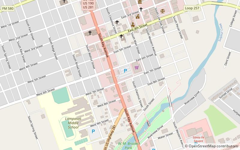Lampasas location map