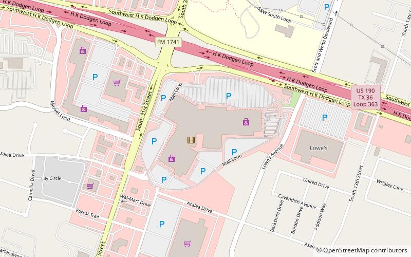 Temple Mall location map