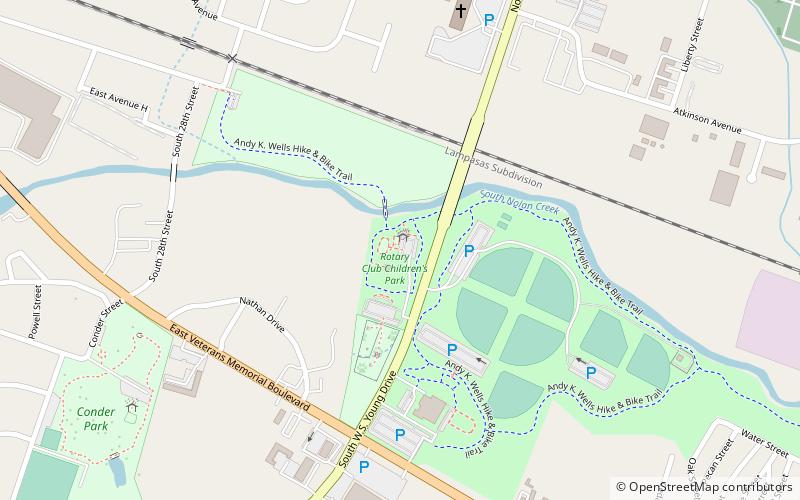 rotary club childrens park killeen location map