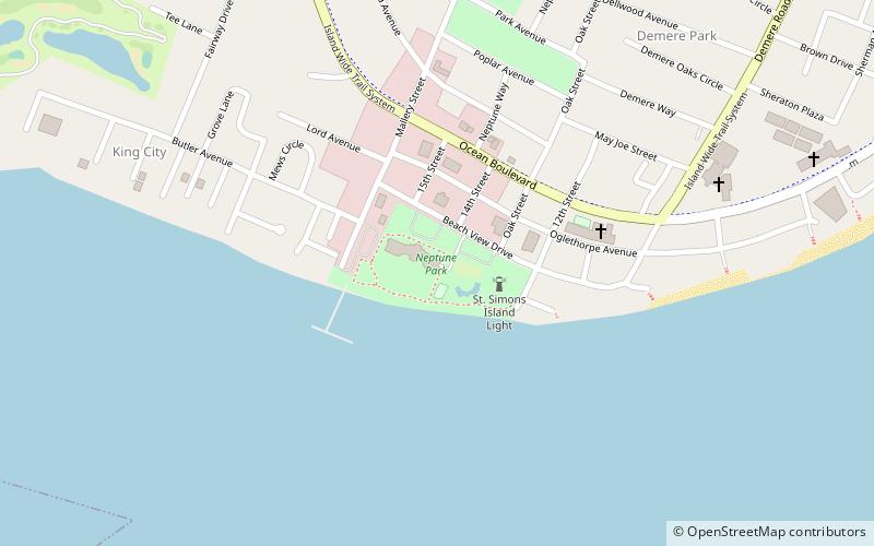 Neptune Park Fun Zone location map