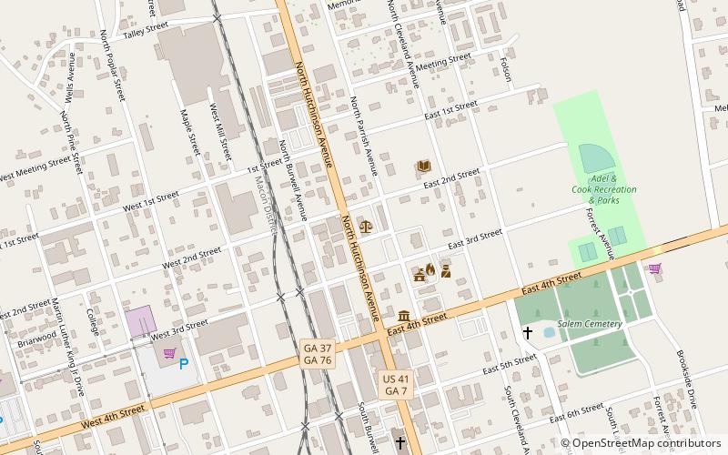 Cook County Courthouse location map