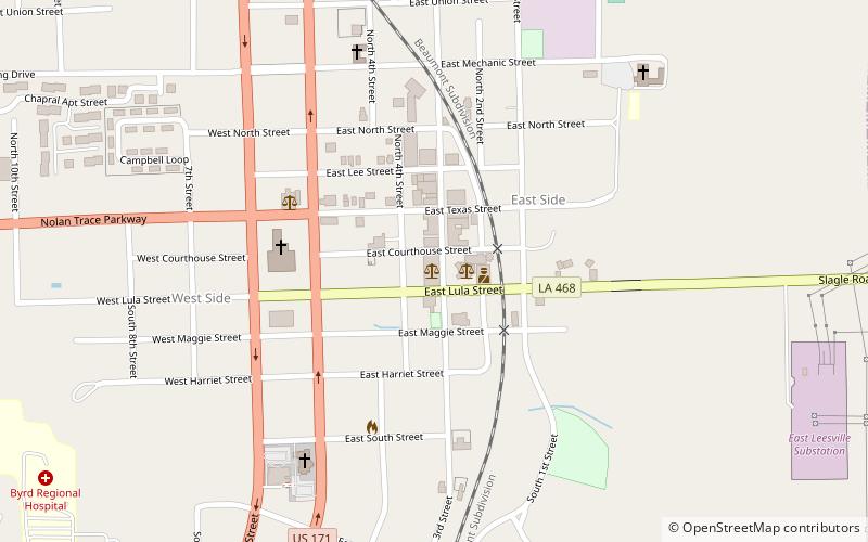 Vernon Parish Courthouse location map