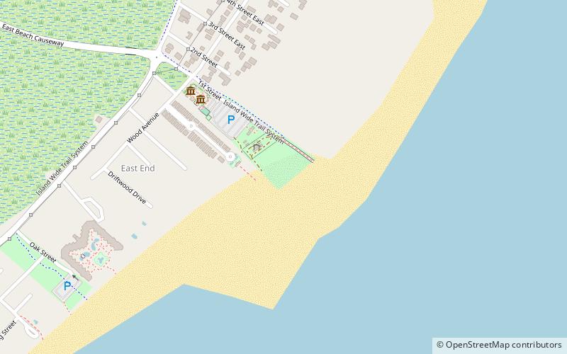 the beach saint simons island location map
