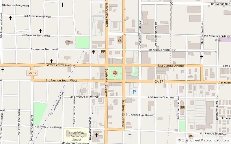Colquitt County Courthouse location map