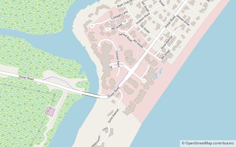 Sea Island location map