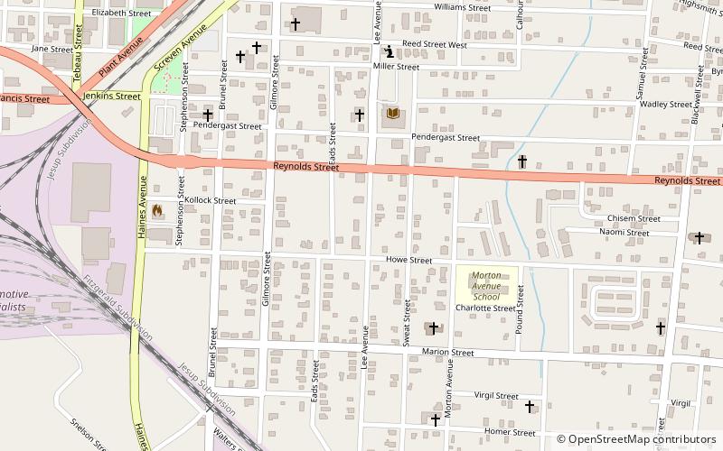 Waycross Historic District location map