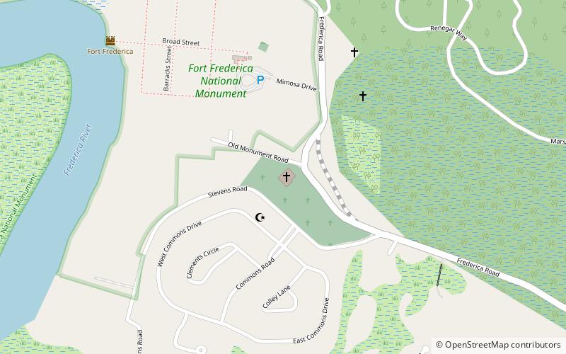 Christ Church Frederica - St. Simons Island location map