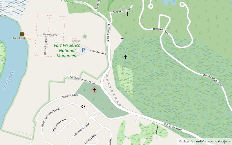 wesley memorial garden st simons location map