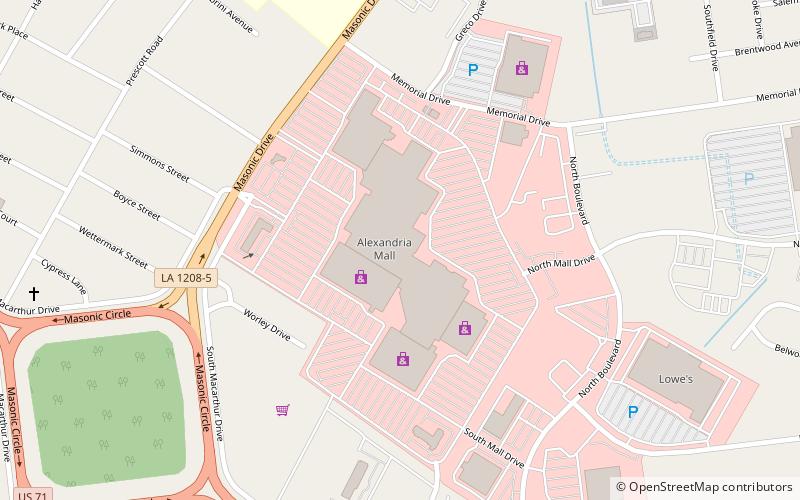 alexandria mall location map
