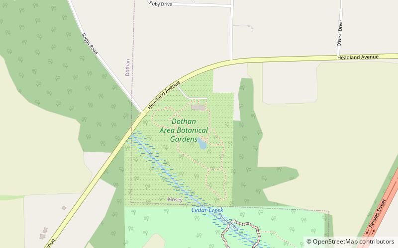 Dothan Area Botanical Gardens location map
