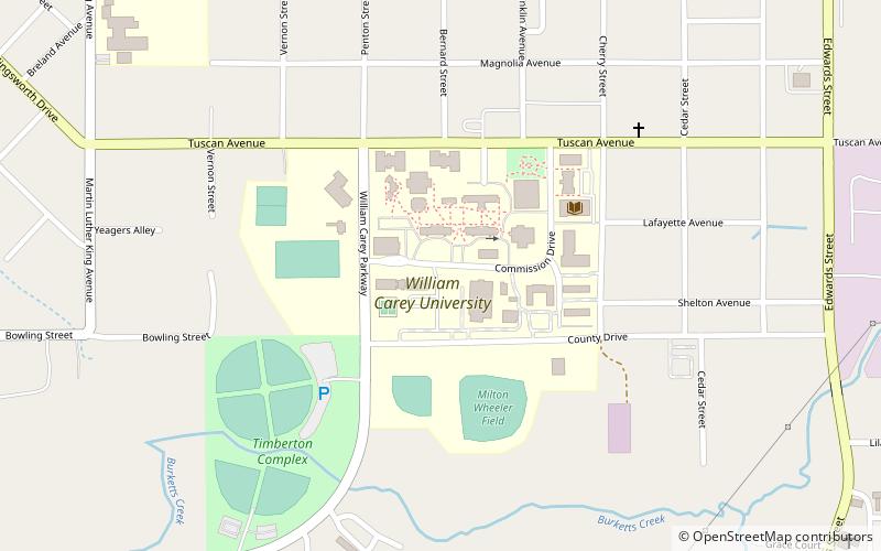 William Carey University location map