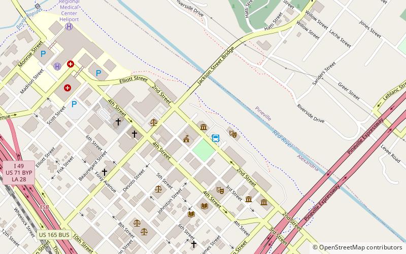Alexandria Museum of Art location map