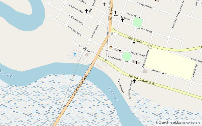 waterfront park darien location map