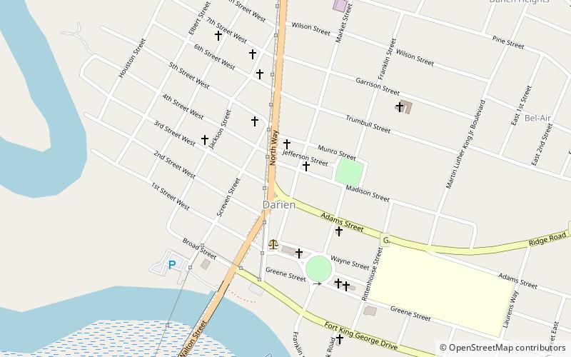 old jail art center museum darien location map