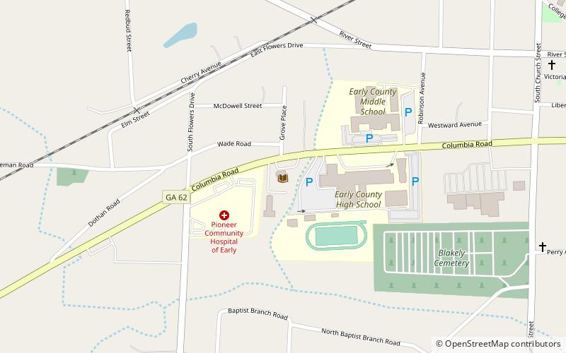 Lucy Hilton Maddox Memorial Library location map