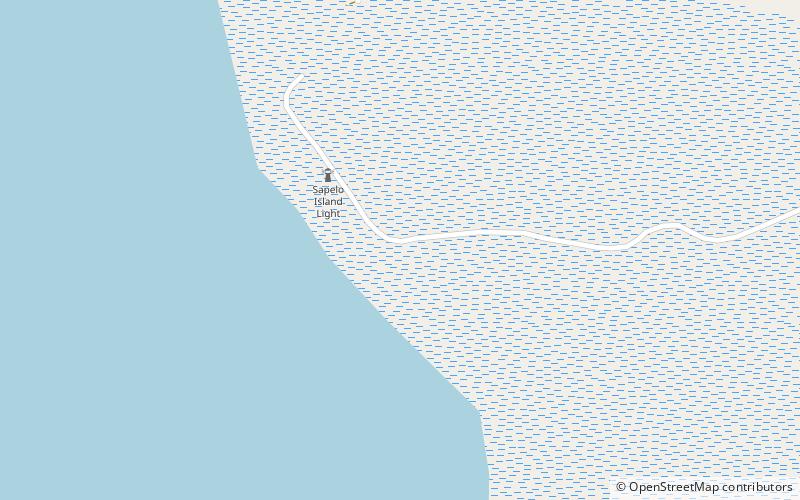 Phare avant de Sapelo Island location map