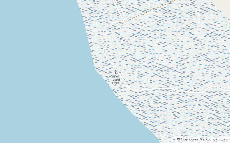 Phare de Sapelo Island location map