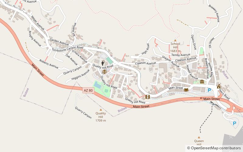 Bisbee Woman's Club Clubhouse location map