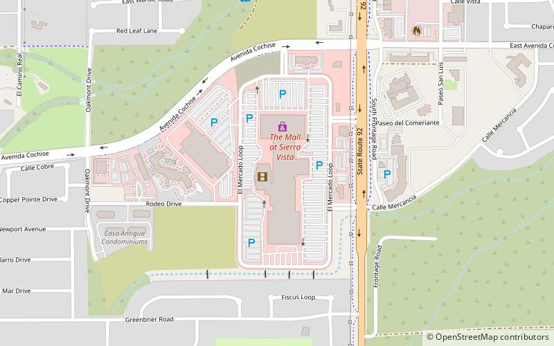 The Mall at Sierra Vista location map