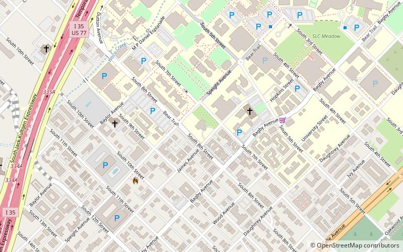 Armstrong Browning Library location map