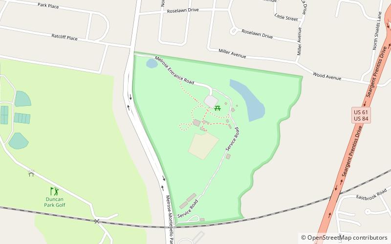 Melrose location map