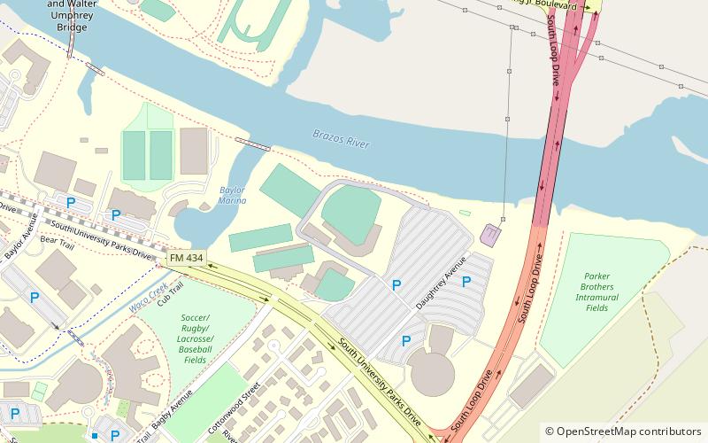 Baylor Ballpark location map