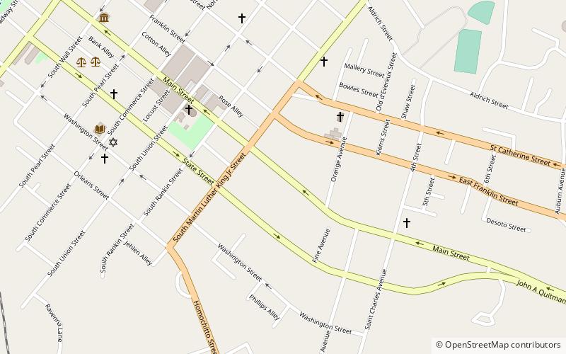 winchester house natchez location map