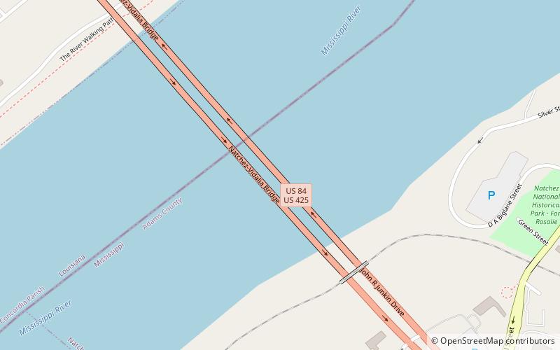 Natchez–Vidalia Bridge location map