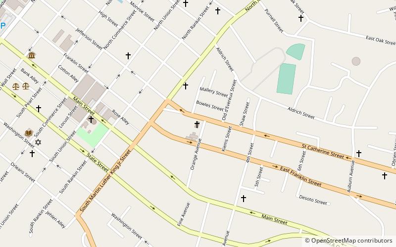 Holy Family Catholic Church Historic District location map