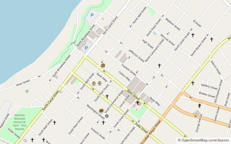 Fort Rosalie location map