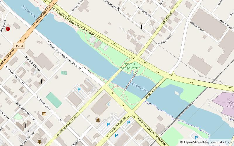 Washington Avenue Bridge location map