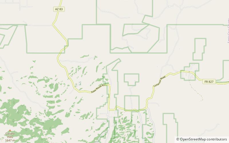 Canelo Hills Cienega Reserve location map