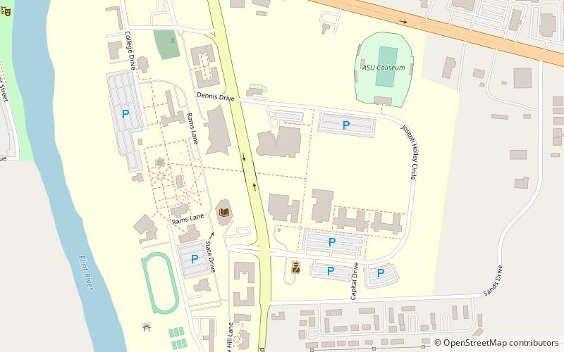 Albany State University location map