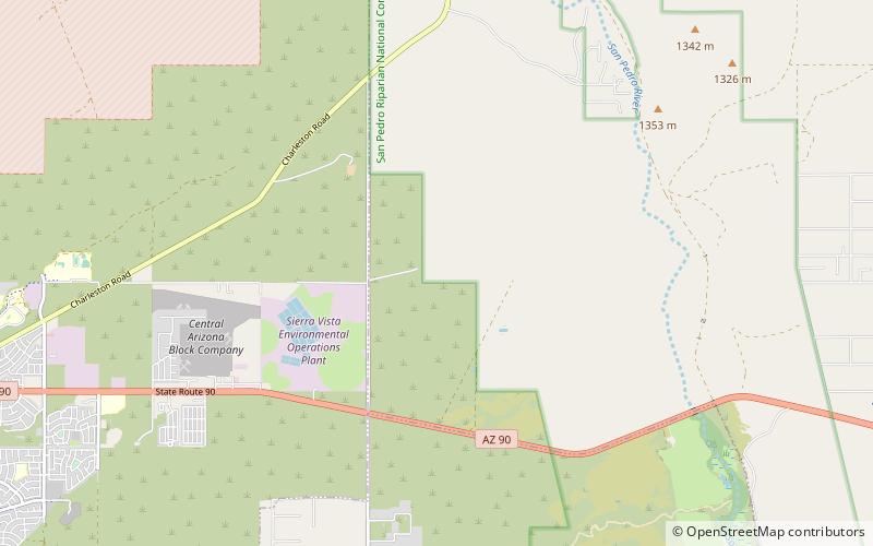 Murray Springs Clovis Site location map