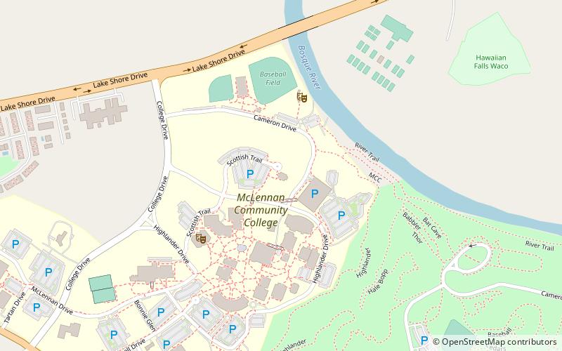 The Art Center of Waco location map