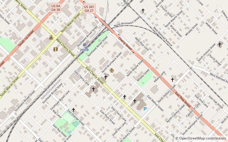 Wayne County Courthouse location map