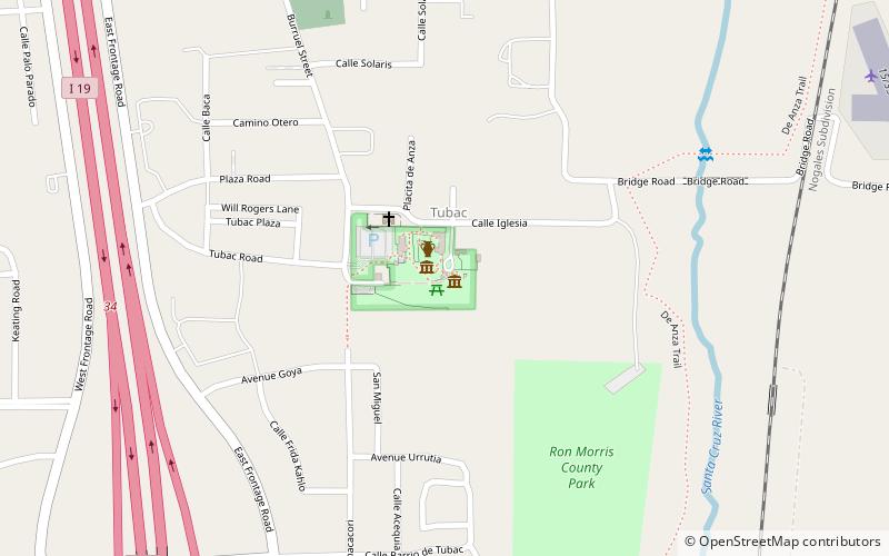 Tubac Presidio State Historic Park location map