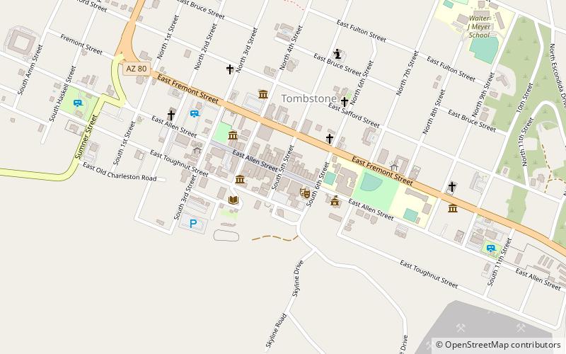 Bird Cage Theatre location map