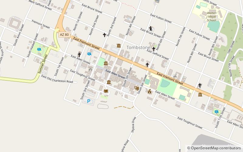 Tombstone Historic District location map