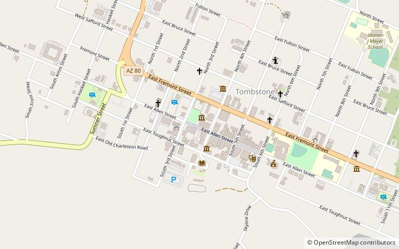 O.K. Corral location map
