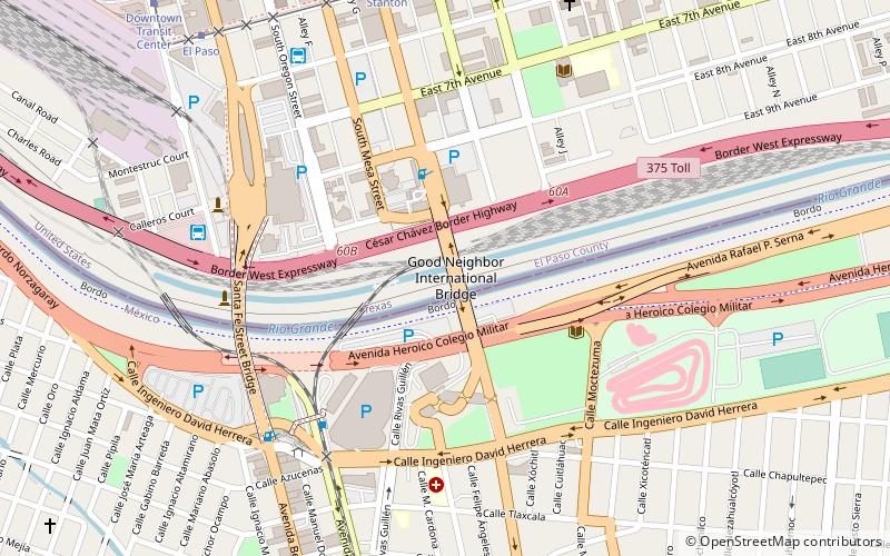 Stanton Street Bridge location map