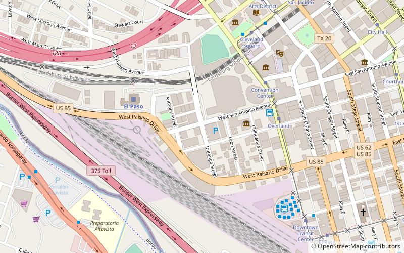Railroad and Transportation Museum of El Paso location map
