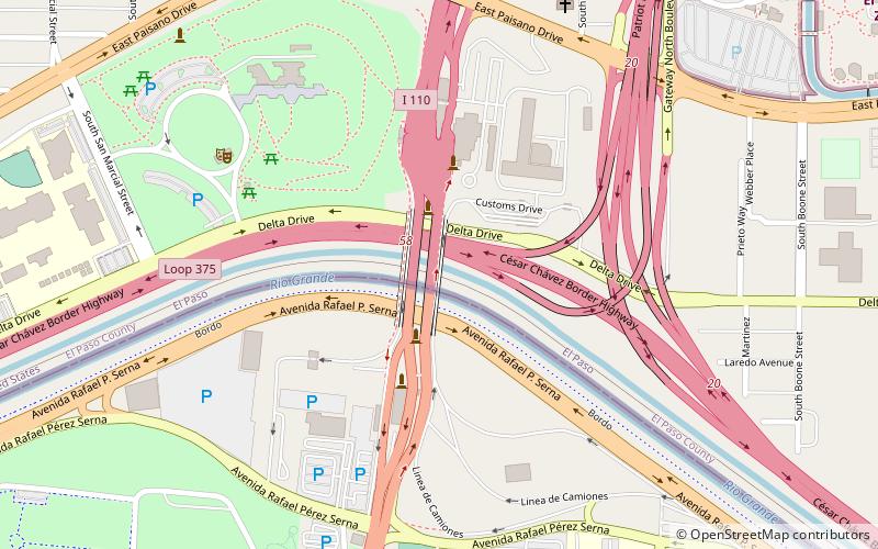 Pont des Amériques location map