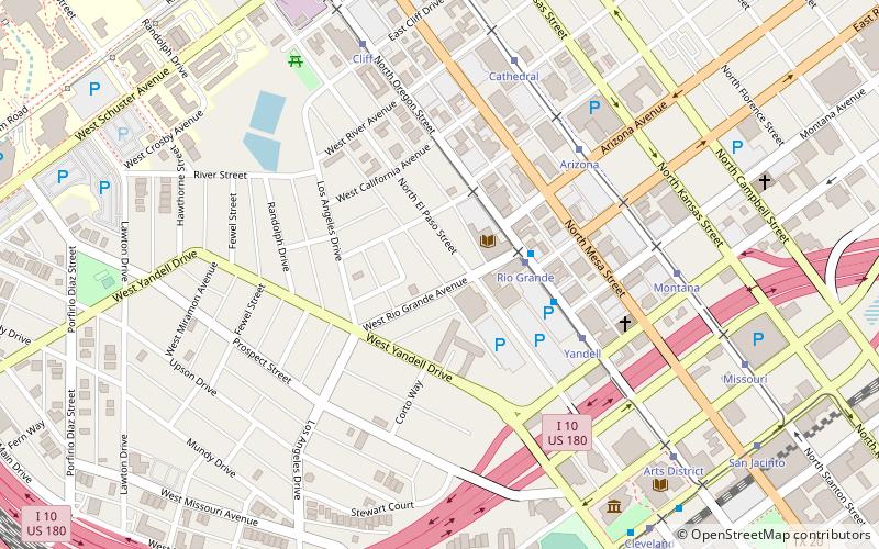 El Paso Street location map