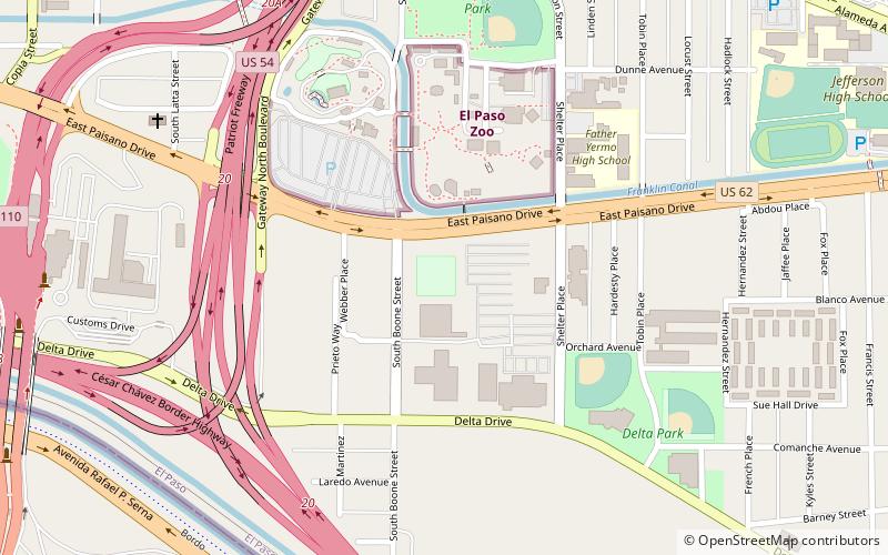 El Paso County Coliseum location map