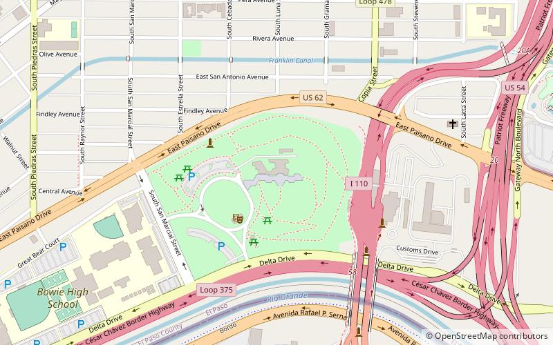 Chamizal National Memorial location map