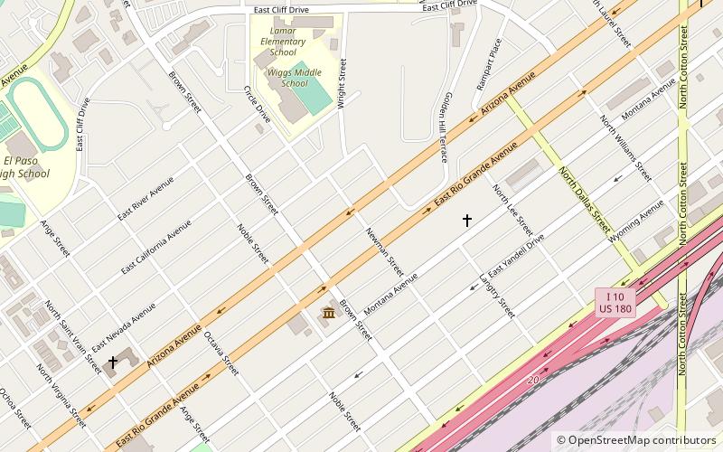 Montana Avenue Historic District location map